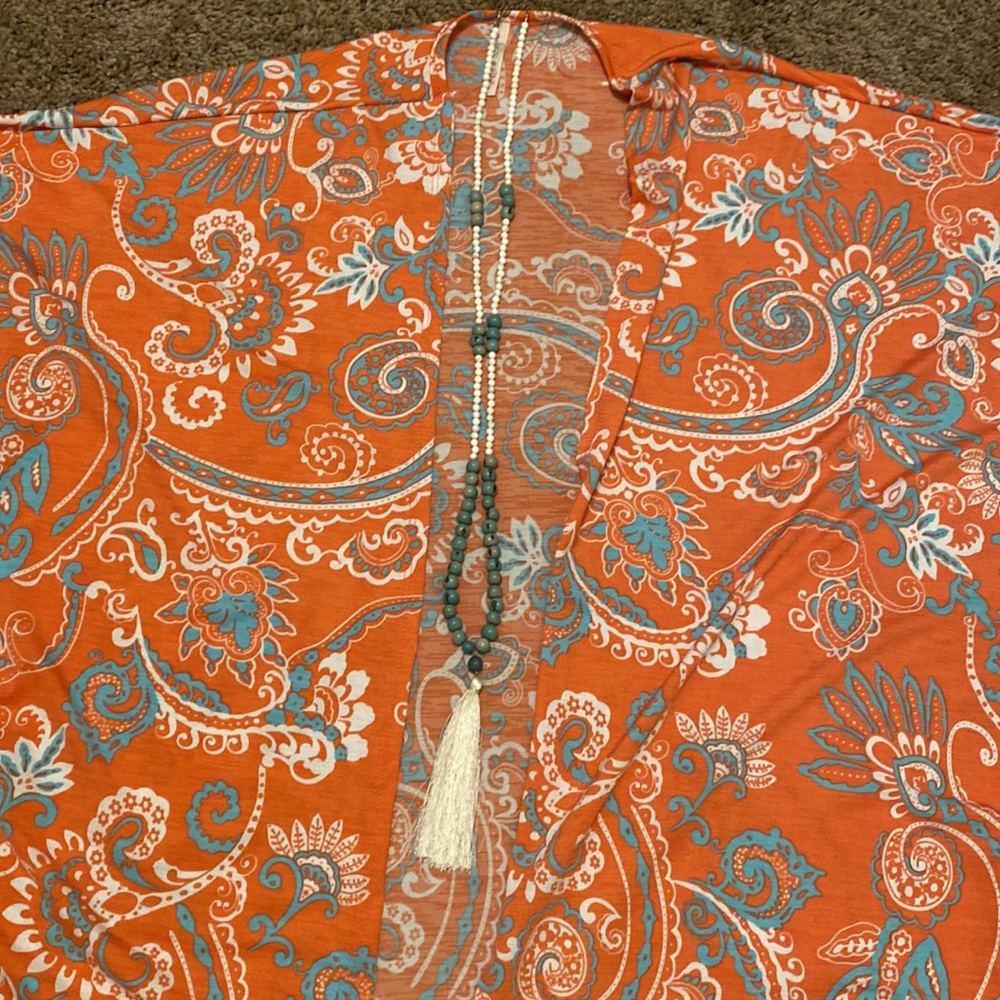 SUPER CUTE PAISLEY KIMONO - Picture 2 of 8